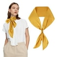 thumbnail image 1 of Wowstyle Solid Color Long Neckerchief Multifunctional Neck Scarf Pure Skinny Scarf Necktie for 50's Costume Party Wedding Cosplay Accessory, Yellow, 1 of 9