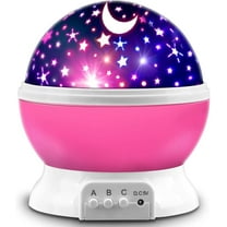 Woaeety Girls Toys Age 6-8 Star Projector Night Light for Kids Glow in The Dark Stars Room Lights Birthday Gifts for 2-9 Year Old Girls Teen Baby Toddler - Pink