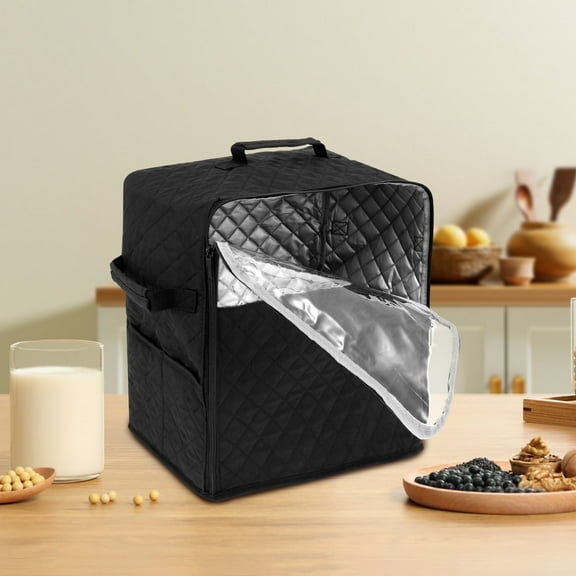 Woaeety Stand Mixer Storage Bag 14.7×9×14.9inch Nylon Blender Dust Cover with Removable Slider Cushion Waterproof Mixer Protective Cover Lightweight for Kitchens