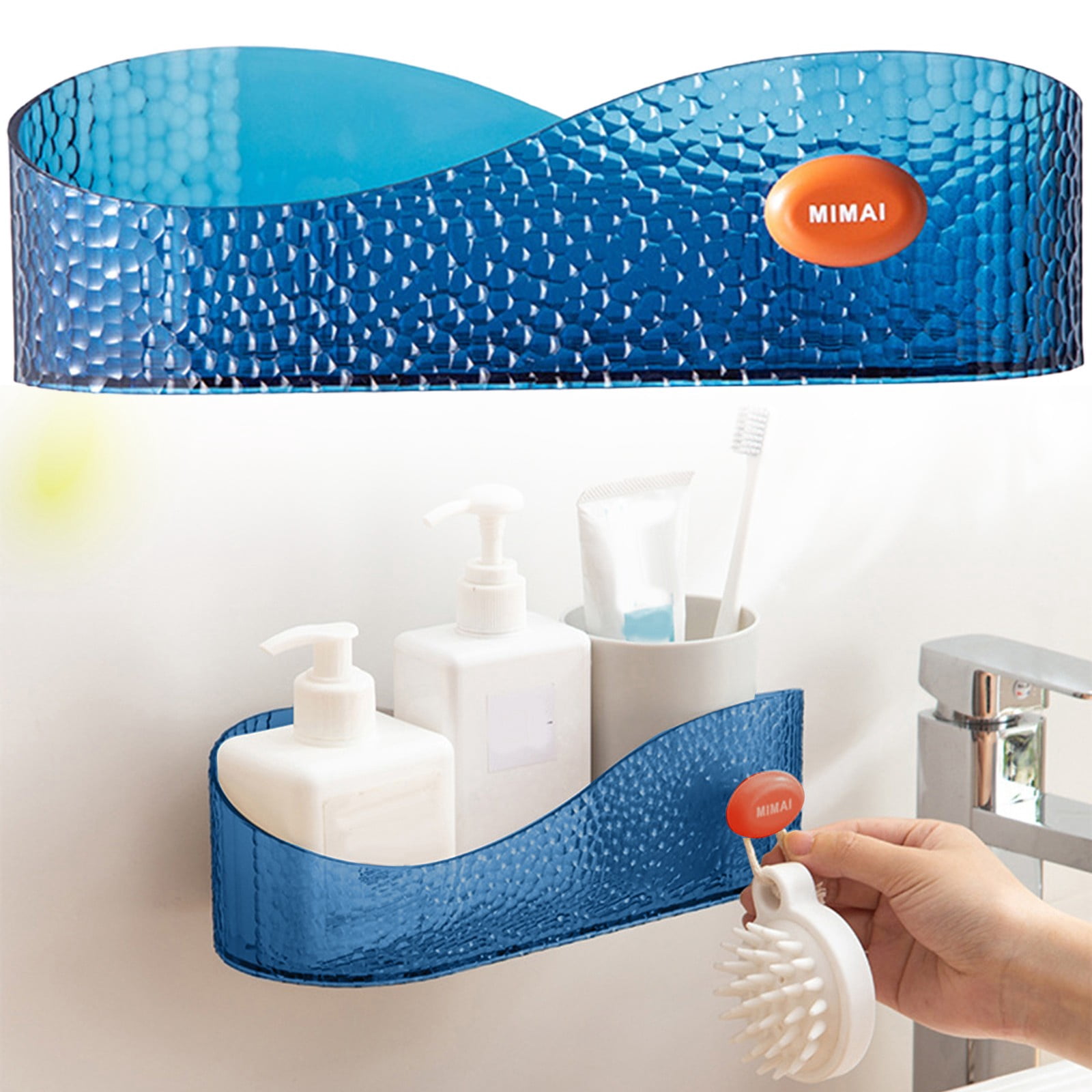 Woahu Premium Bathroom Wall Organizer,Adhesive Kitchen Storage ...