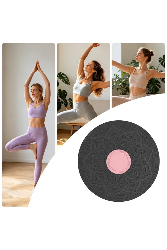 Wobble Balance Board With 360 Rotation Non Core Trainer Adjustable Rotation Fitness For Home Gym Yoga Workout(Pink-30Cm)