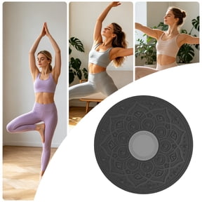 Wobble Balance Board With Massage Points 360° Rotation Core Trainer For Yoga Fitness Home Gym Workouts(Grey-30Cm)