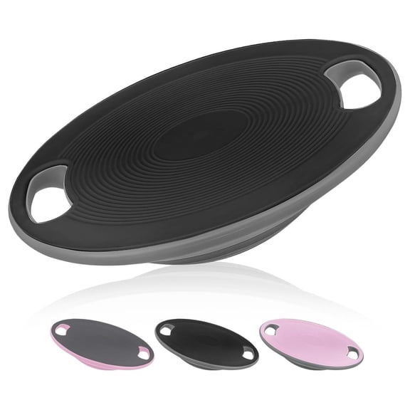 Wobble Balance Board with 15.5" No-Skid Surface for Trainer Physical Therapy, Home Office Exercise Balance Board for Woman & Man Black