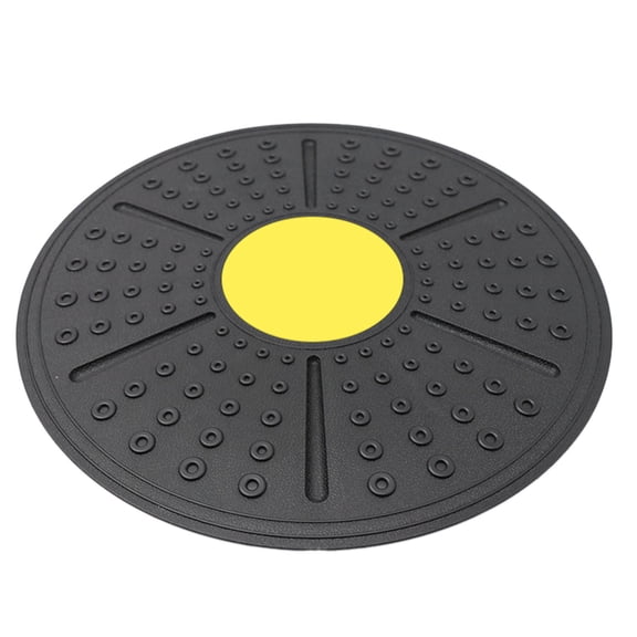 Wobble Balance Board with 360-Degree Rotation for Core Stability and Coordination Training Yellow