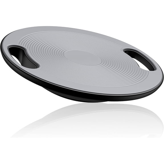 Wobble Board, Exercise Stability Trainer Portable Board with Handle for Workout Core Trainer Physical & Gym No-Skid Surface