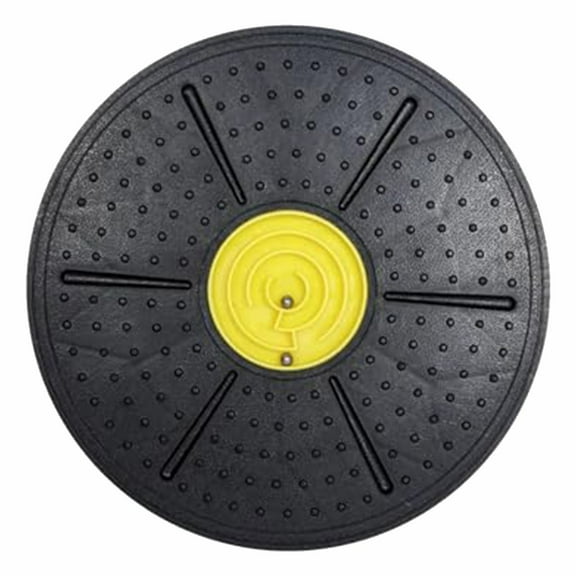 Wobble Board with Marble Maze, Furenl Non-Slip Round Wobble Board – Fitness Board for Core Strength & Posture Training, Perfect for Gym, Yoga, and Home Use, Yellow