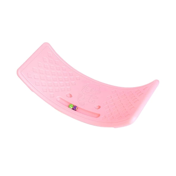Wobble Board Toddle,kids Rocking Seesaw Balance Board,Curved Balance Board Balance Popping Board Workout Balance Training Equipment for Kids Boys Girls,Hold Up To 25Kg for Indoor Use(Pink)