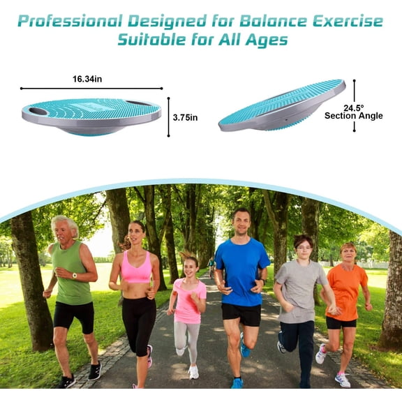 Wobble Board Trainer for Kids Adults Non-Skid TPE Stability Exercise Equipment