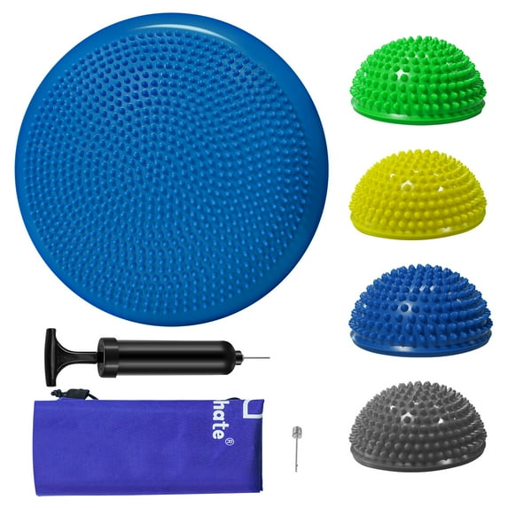 Wobble Cushion with stepping stones for adult& kids(Set of 5)