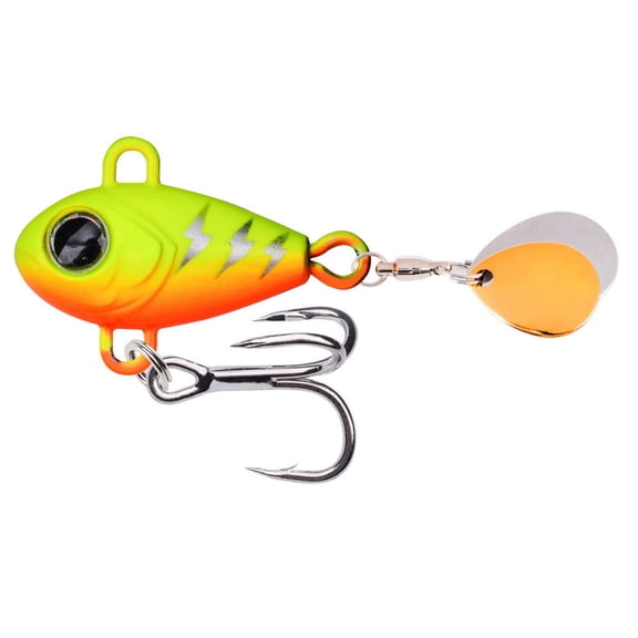 Wobble Rotating Metal Vibrations Baits Spinner Spoon Jigs Fishing Lures for Freshwaters Saltwater Angling