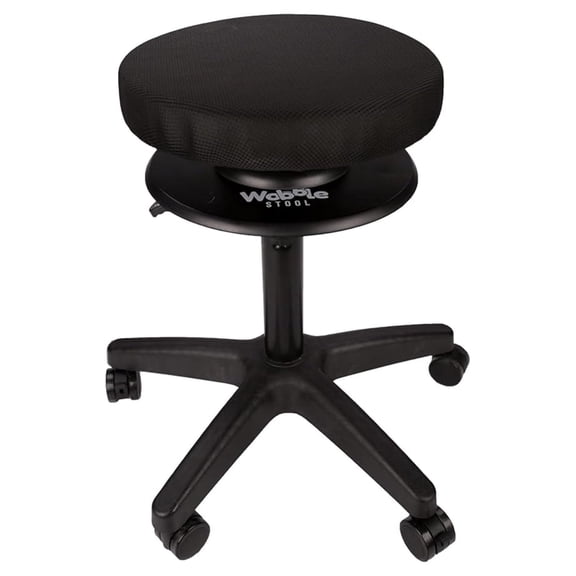 The Wobble Stool- Self Balancing Stool with 360 Degree Rotation, Promotes Healthy Posture to Relieve Back and Neck Pain, Lightweight Portable Seat Cushion (Large) - Weight Limit - 220LBS