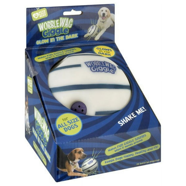 Wobble Wag Giggle Ball, Interactive Dog Toy, Fun Giggle Sounds When Rolled  or Shaken, Pets Know Best, As Seen On TV