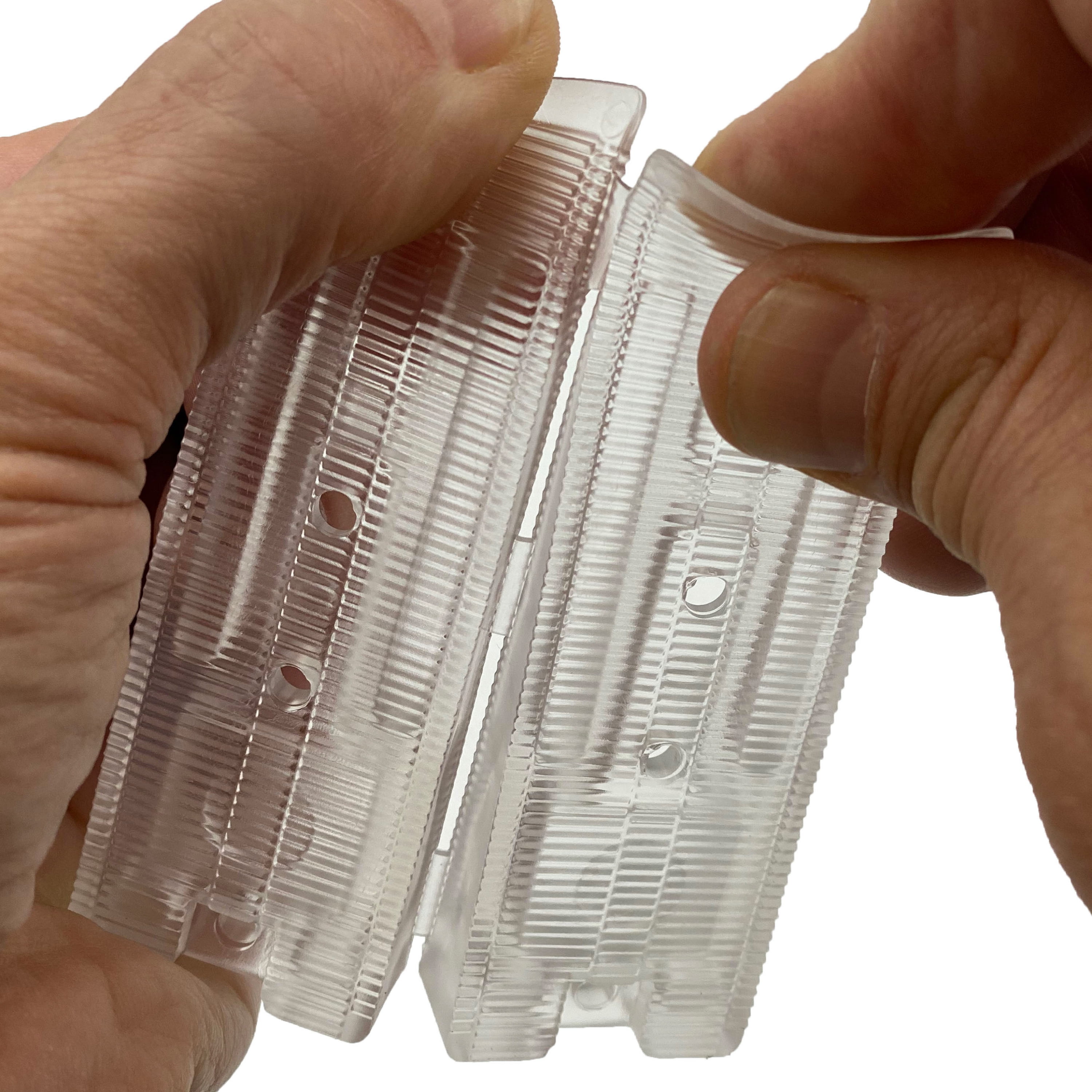 Clear plastic sales wedges