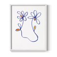 thumbnail image 1 of Wobbly Blooms IV Framed Print - Solid Wood in Single Picture Frame Solid Wood 2 Framed Print, 1 of 6