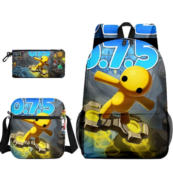 Wobbly Life Backpack Shoulder Bag Pencil Case 3PCS Set Wobbly Life Casual Daypacks