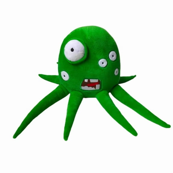 Wobbly Life Plush, Game Character Yellow Man and Octopus Stuffed Figure Throw Pillows for Home Decor for Game Fans (Green)