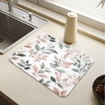 thumbnail image 1 of Wobogo A Pattern Of Leaves in Soft Pinks Dish Drying Mats Diatomaceous Earth Super Absorbent Non-slip Rubber Sole 23.6×19.7in, 1 of 11
