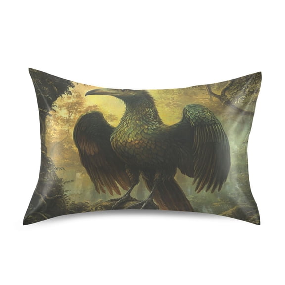 Wobogo Ancient Giant Eagle Satin Pillowcase Soft Smooth Envelope Design Comfortable Bedding Essentials 20×26in