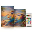 thumbnail image 1 of Wobogo Beach Parrot Combo Flameless Flickering Candle Light with Remote Control and Timer for Romantic Atmosphere, 1 of 7