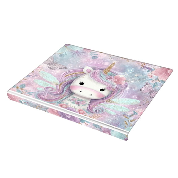 Wobogo Beautiful Unicorn Acrylic Cutting Board with Counter Lip 16.5"x13.4 Perfect for Bread Meat Veggies & More Great Kitchen Essential Gadgets & Decor