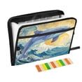 thumbnail image 1 of Wobogo Blue Dolphin Expanding File Folder Letter Size Accordion Filing Organizer 13 Pocket Separate Organ Pocket, 1 of 7