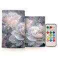 thumbnail image 1 of Wobogo Brilliant Rose Combo Flameless Flickering Candle Light with Remote Control and Timer for Romantic Atmosphere, 1 of 7