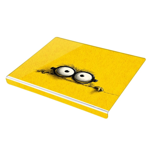 Wobogo Cartoon Acrylic Cutting Board with Counter Lip 16.5"x13.4 Perfect for Bread Meat Veggies & More Great Kitchen Essential Gadgets & Decor