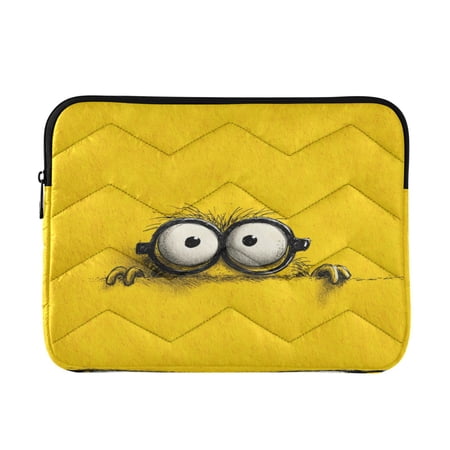 Wobogo Cartoon Laptop Sleeve 13.4 inch Lightweight Zipper Design Soft Padded Protection Against Scratches and Impacts