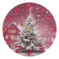 thumbnail image 1 of Wobogo Christmas Shining Tree Wall Clock 10in Silent Mechanism Battery Operated Retro Style for Living Room Bedroom and Kitchen Gold Pointer, 1 of 10