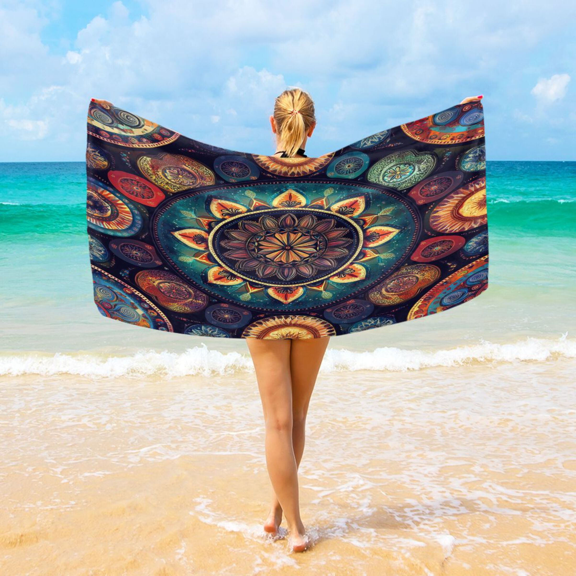 Hotkoko Lightweight Beach Towel – Sand-Free, Quick-Dry & Compact For Pool, Camping, Travel - View #12