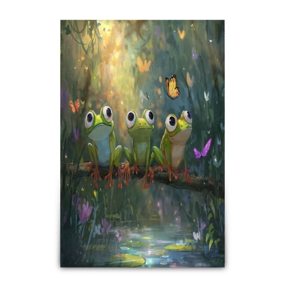 Wobogo Cute Frog Soft Cozy Fluffy Double Sided Blankets for Couch Sofa Chair Bed Camping Picnic Travel Lightweight Bed 6090inch