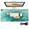 thumbnail image 1 of Wobogo Cute Otter Heated Mouse Pad Extra-Large Desk Mat With 3 Heating Levels and 3-hour Auto Shut-Off Protection Ideal for Computer Keyboards Home Office Hand-warming Essential 31.5in × 13in, 1 of 9