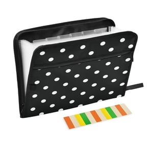 Wobogo Dot Grid Expanding File Folder Letter Size Accordion Filing Organizer 13 Pocket Separate Organ Pocket
