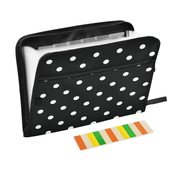 Wobogo Dot Grid Expanding File Folder Letter Size Accordion Filing Organizer 13 Pocket Separate Organ Pocket