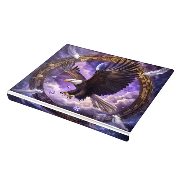 Wobogo Eagleflying in The Sky Acrylic Cutting Board with Counter Lip 16.5"x13.4 Perfect for Bread Meat Veggies & More Great Kitchen Essential Gadgets & Decor