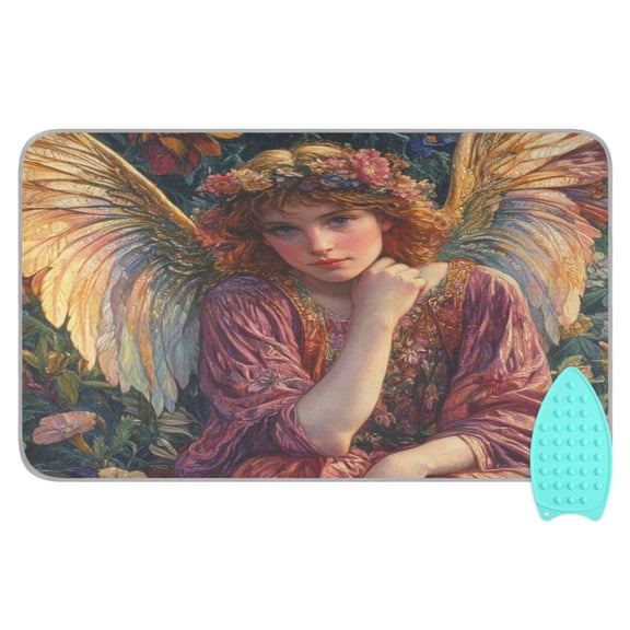 Wobogo European Goddess Ironing Mat Blanket Quilted Washer Dryer Heat Resistant Pad Foldable for Easy Storage