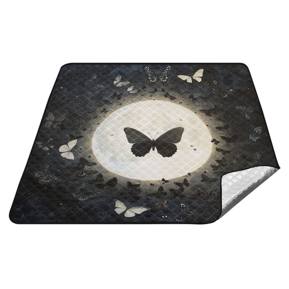 Wobogo Extra Large Camping Blanket 7878in Waterproof Foldable Picnic Mat for Beach Grass Lawn Park Accessories Moonlight Butterfly
