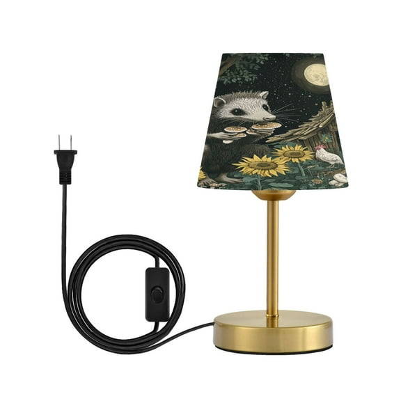 Wobogo Extra Large Possum Table Lamps Three-channel Adjustable Lighted Antique Brass Metal Base Simple Modern Style for Bedroom Nightstands Living Room and Office