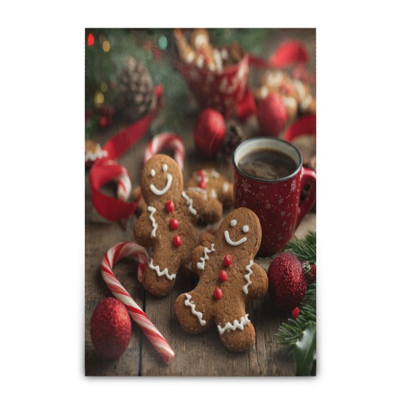 Wobogo Gingerbread Cookies Soft Cozy Fluffy Double Sided Blankets for Couch Sofa Chair Bed Camping Picnic Travel Lightweight Bed 6090inch