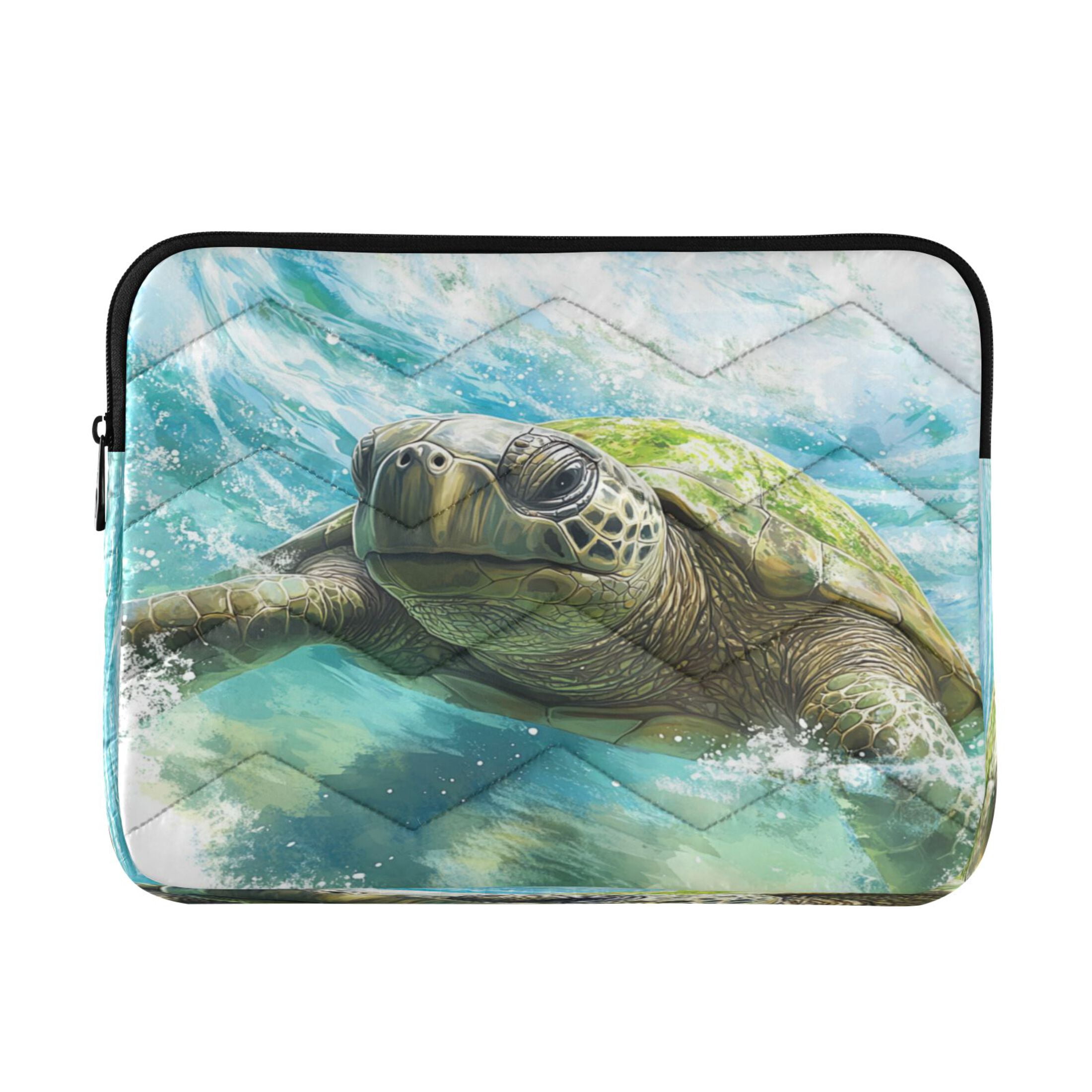 Turtle Computer Dust Cover Wobogo Great Turtle Laptop Sleeve 15.7 inch Lightweight Zipper Design ...