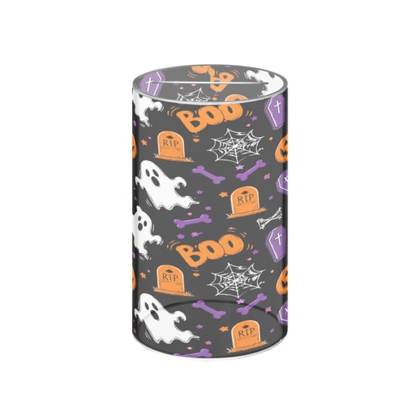 Wobogo Halloween Ghost Pumpkin Acrylic Piggy Bank with Translucent
