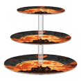thumbnail image 1 of Wobogo Halloween Pumpkin House 3 Tier Acrylic Cake Stand with Clear Round Hold for Wedding Holiday Birthday Baby Shower Tea Party, 1 of 8