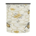thumbnail image 1 of Wobogo Honeycomb with Bees Pattern Food Storage Jars 304 Food Grade Stainless Steel Canisters With Vacuum Airtight Lids for Coffee Snacks Nuts Cereal 900ML, 1 of 9