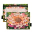 thumbnail image 1 of Wobogo King Flower Pencil Pouch with 3 Ring Binder Holes Set of 2 for Learning Tools, 1 of 6