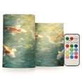 thumbnail image 1 of Wobogo Koi Fish Combo Flameless Flickering Candle Light with Remote Control and Timer for Romantic Atmosphere, 1 of 7