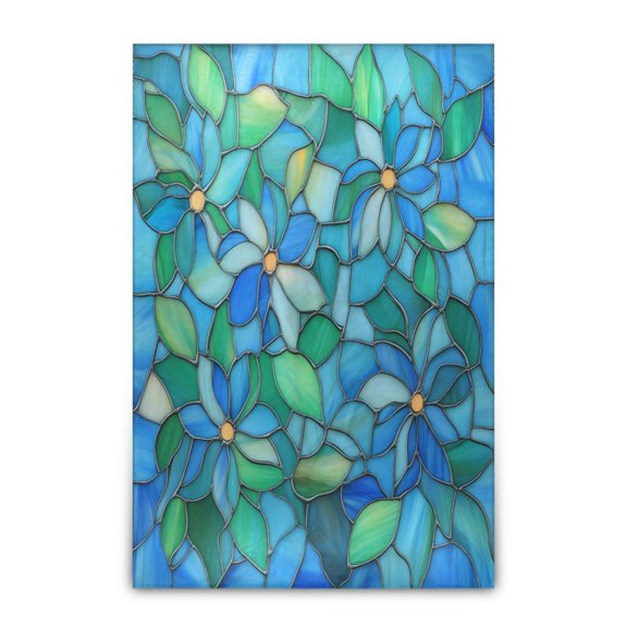 Wobogo Light Blue Green Glass Soft Cozy Fluffy Double Sided Blankets for Couch Sofa Chair Bed Camping Picnic Travel Lightweight Bed 6090inch