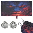 thumbnail image 1 of Wobogo Lion Face with Glowing Eyes Camping Hammocks 330 lb Capacity with Tree Straps and Hanging Pockets for Outside Hiking Beach Backpack Travel, 1 of 8