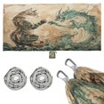 thumbnail image 1 of Wobogo Lynx and Dragon Painting Camping Hammocks 330 lb Capacity with Tree Straps and Hanging Pockets for Outside Hiking Beach Backpack Travel, 1 of 8