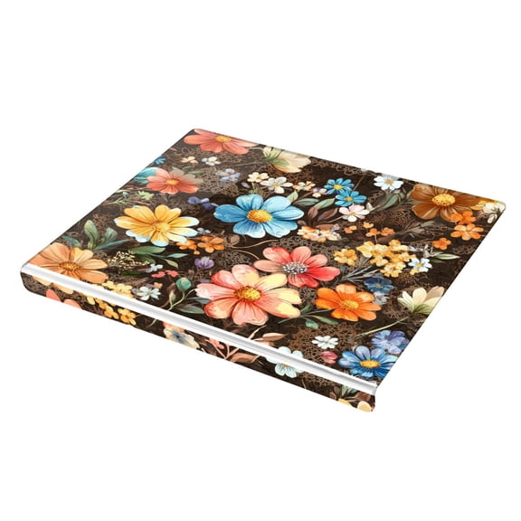 Wobogo Moebius Flowers Pattern Acrylic Cutting Board with Counter Lip 16.5"x13.4 Perfect for Bread Meat Veggies & More Great Kitchen Essential Gadgets & Decor