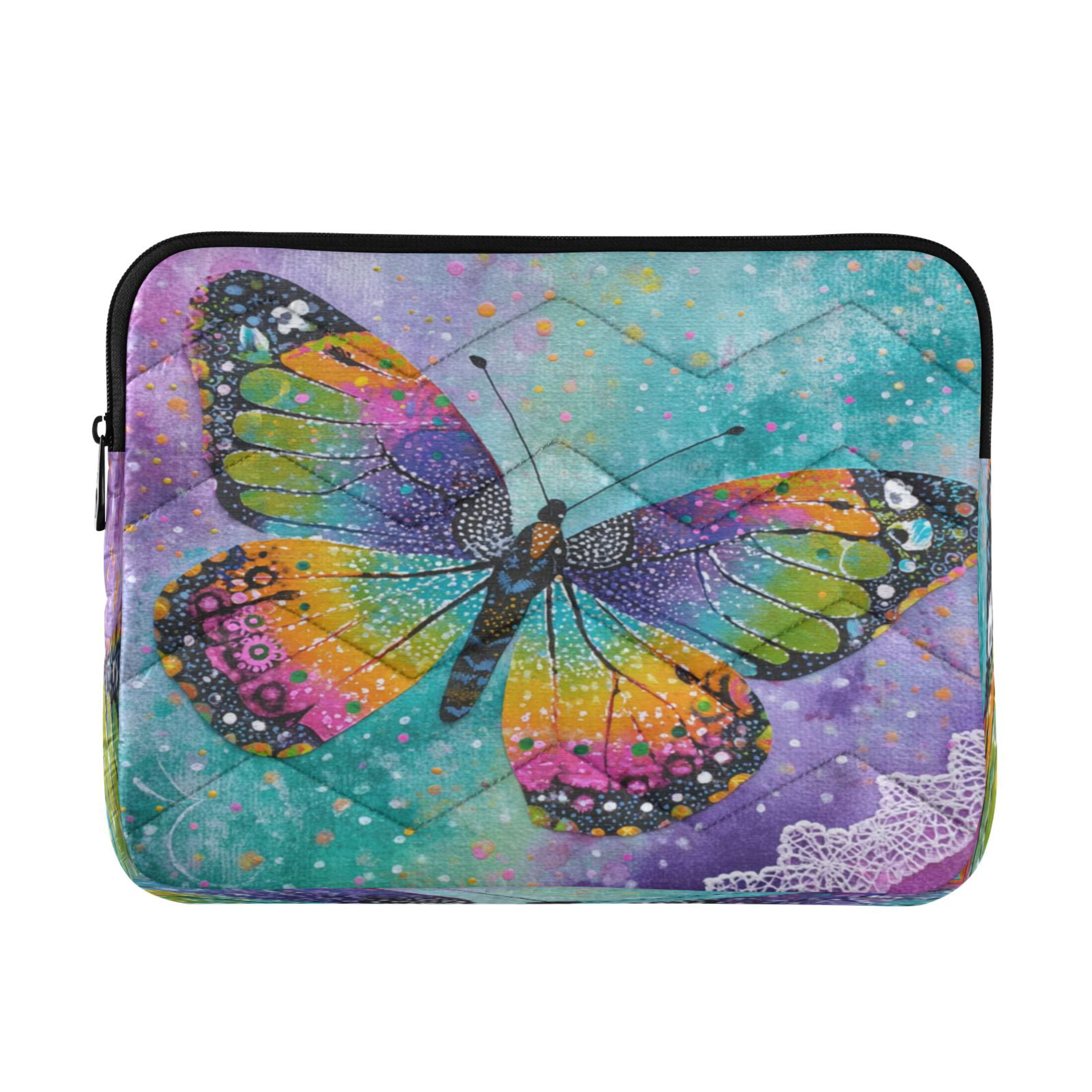 Wobogo Monarch Butterfly Laptop Sleeve 15.7 inch Lightweight Zipper ...